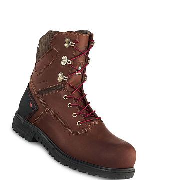 Red Wing Brnr XP 8-inch CSA Safety Toe Men's Waterproof Boots Burgundy | ZA 60TCE